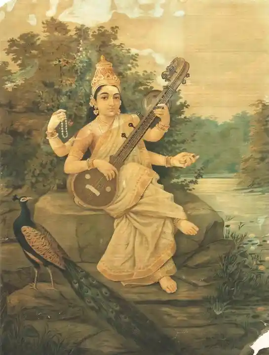 রবি বর্মার সরস্বতী