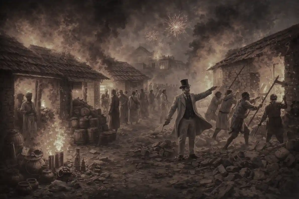 A Market Saved from Fire