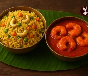 veg-polao-and-prawn