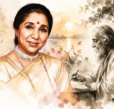 asha bhosle and rabindranath thakur