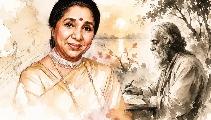 asha bhosle and rabindranath thakur