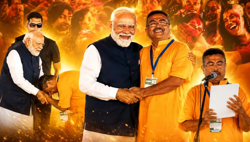 norendra modi and shubhendu adhikari