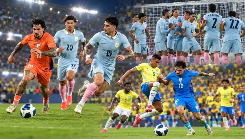 ভারতীয় ফুটবল দলের ব্রাজিল ও উরুগুয়ের বিরুদ্ধে আন্তর্জাতিক ফুটবল ম্যাচের বিশ্লেষণ